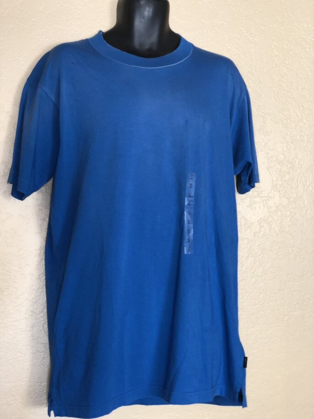 Diesel Men's T-Gila Blue Perforated Oversized T-Shirt Sz M NWT - Picture 3 of 12